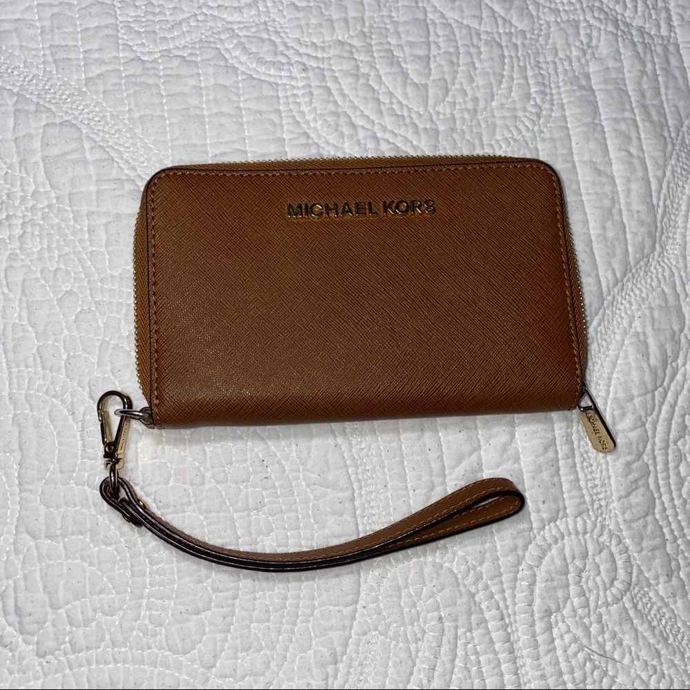 MK Michael Kors brown wallet